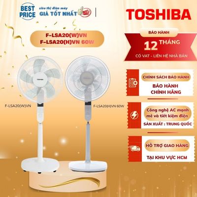 F-LSA20(W)VN F-LSA20(H)VN | Quạt đứng Toshiba 5 cánh 60W F-LSA20(W)VN, F-LSA20(H)VN - Chính Hãng