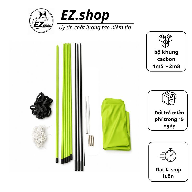 Nan Cacbon Làm Diều + Phíp Độ Vai Diều ( ĐÃ MÀI SẴN ) Làm Khung Diều Sáo 1m5 1m7 2m 2m5 2m8 Cho Diều