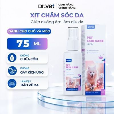Xịt Chăm Sóc Da Cho Chó Mèo DrVet - Pet Skin Care Spray 75ml