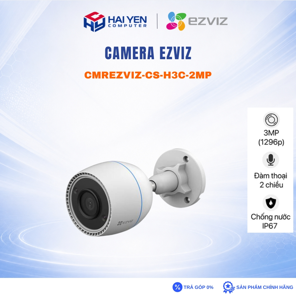 Camera EZVIZ H3C 2MP THÂN CỐ ĐỊNH TÍCH HỢP MÍC