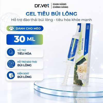 Gel Tiêu Búi Lông Cho Mèo DrVet - Hairball Solution Digestive Gel 30ml