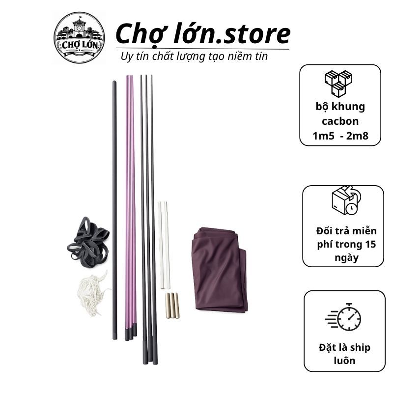 Nan Cacbon Làm Diều + Phíp Độ Vai Diều (CHƯA MÀI) Làm Khung Diều Sáo 1m5 1m7 2m 2m5 2m8 Cho Diều Son