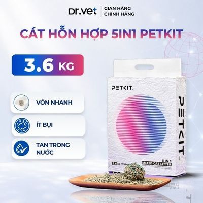 Cát Vệ Sinh Cho Mèo, Cát PETKIT 5in1 Vón Nhanh, Khử Mùi Hiệu Quả