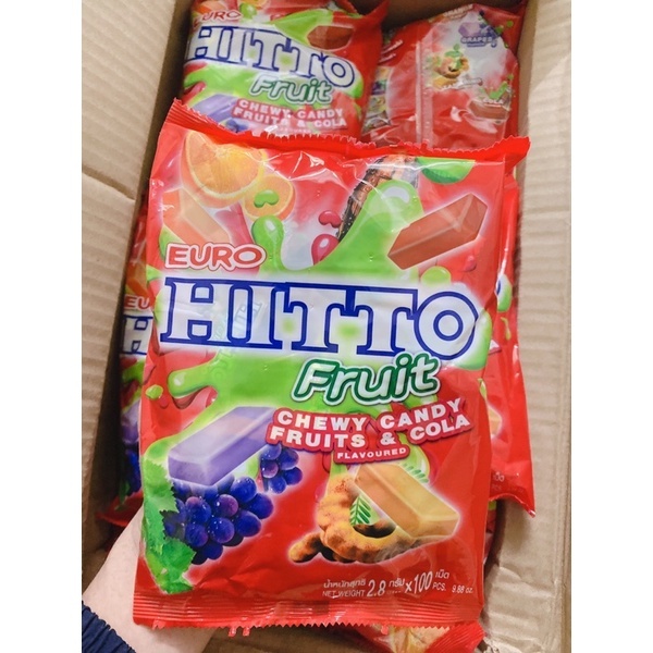 [Bịch 100 Viên] Kẹo Mềm Hitto Thái Lan [ VỊ TRÁI CÂY ] [2M FOOD]