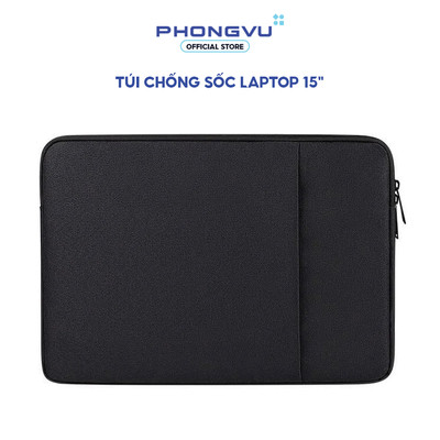 Túi chống sốc laptop 15" (Đen) - Bảo hành 6 tháng
