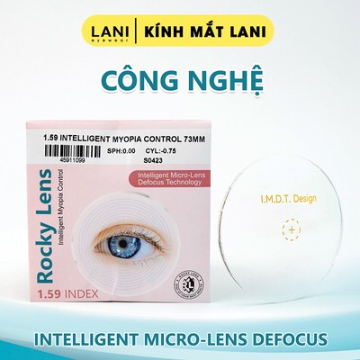 Tròng kính Rocky Lani BlueCut chống ánh sáng xanh chống UV chống chói - Lắp cận có độ theo yêu cầu