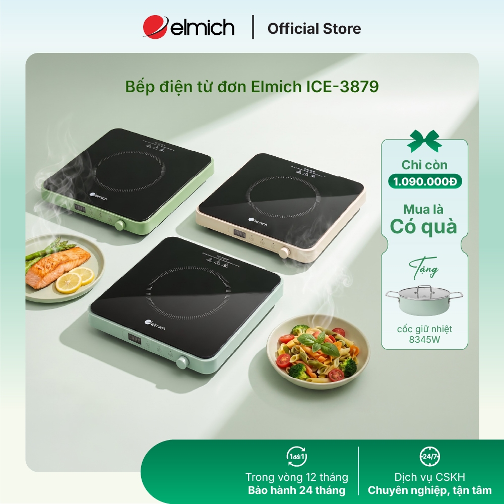 [Mã ELBSJBP03 giảm 12% đơn 500K] Bếp điện từ Elmich ICE 3879