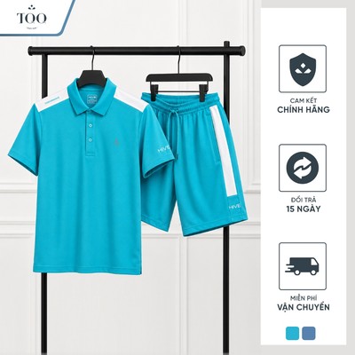 [SALE] Set Thể Thao Nam Hive TQQ TPBO30C Áo Polo Quần Sooc Vải Cá Sấu Thoáng Mát