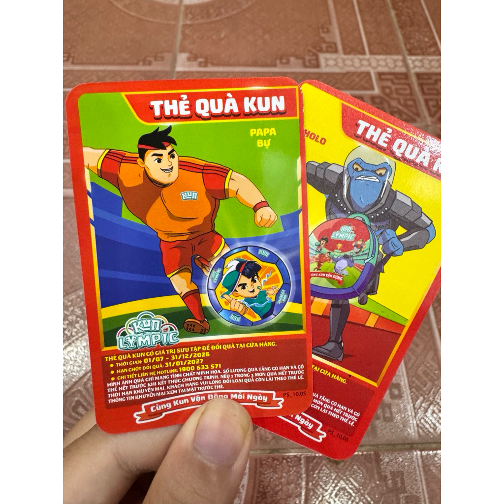 [THẺ KUN MỚI NHẤT 2026] THẺ QUÀ KUN LYMPIC, Thẻ đổi quà KUN mới nhất 2026
