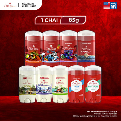 Sáp Khử Mùi ngăn ố vàng áo OLD SPICE 85g thơm lâu vượt trội nhiều mùi hương (Sáp xanh) - Mỹ