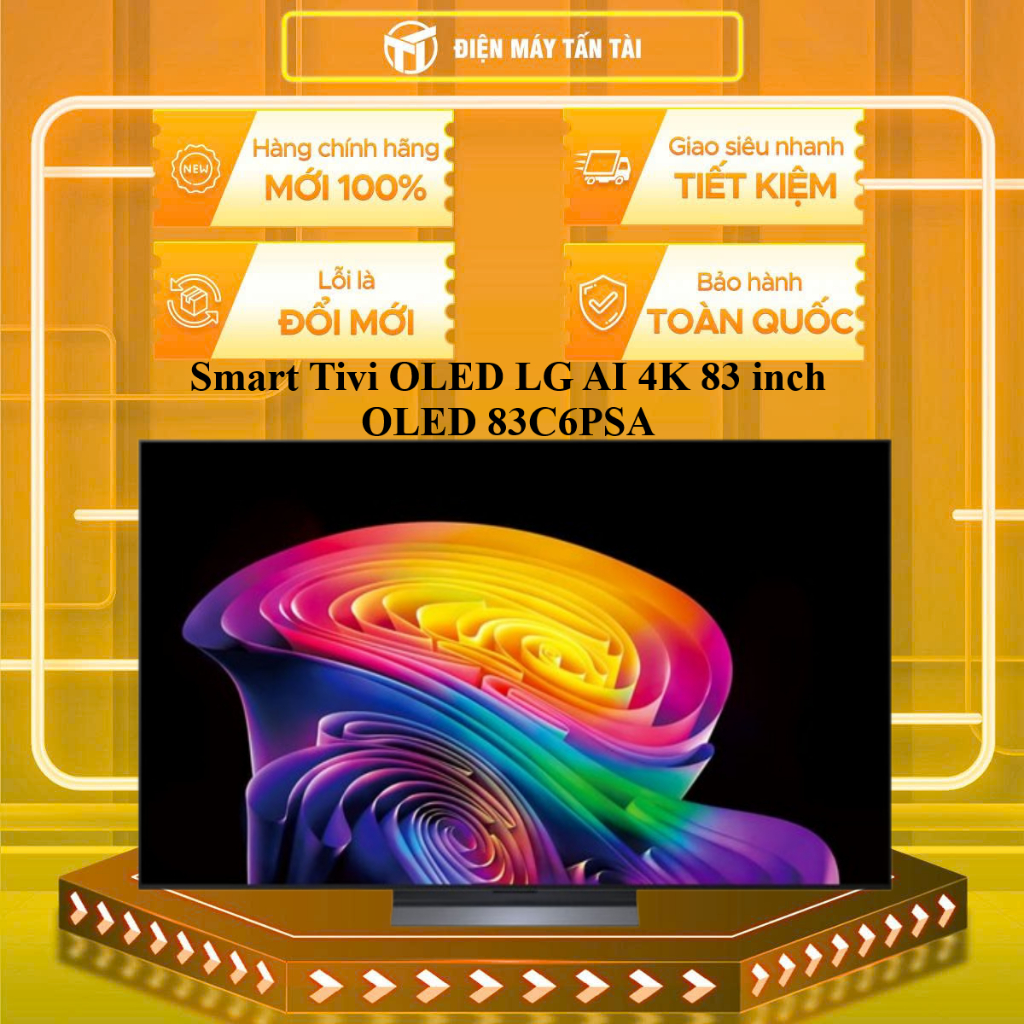 (HCM) - 83C6PSA - Smart Tivi OLED LG AI 4K 83 inch OLED 83C6PSA