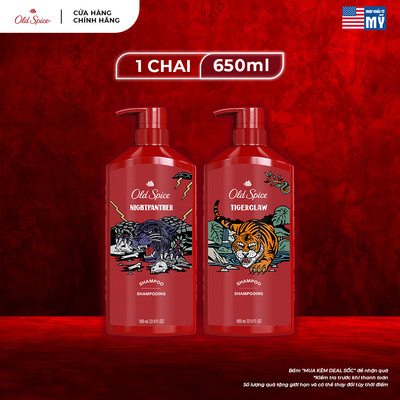 Dầu Gội Old Spice 650ml hương nước hoa nam tính - Mỹ
