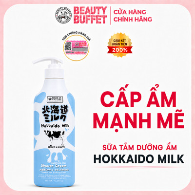 [Shower] Kem tắm dưỡng ẩm mịn da Made In Nature Hokkaido Milk Moisture Rich Shower Cream 450ml