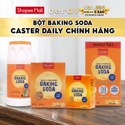 Bột Baking Soda đa công dụng Caster Daily, Arm & Hammer (227g/340g/454g/907g)