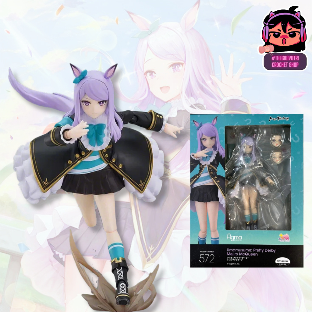 FIGMA 572 (AUTHENTIC) HIGH QUALITY ACTION FIGURE "MEJIRO MCQUEEN - UMAMUSUME: PRETTY DERBY" (2ND - F