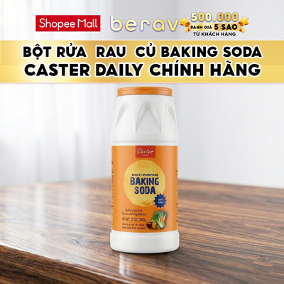 Bột Rửa Rau Củ Baking Soda đa công dụng Caster Daily 340g