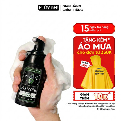 SVIP Bọt Dung Dịch Vệ Sinh Nam PlayAh! Dark Indulgence hương Chocolate/Mint Whisper/Franklin tạo bọt 100ml