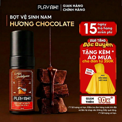 Bọt Dung Dịch Vệ Sinh Nam PlayAh! Dark Indulgence hương Chocolate tạo bọt 100ml