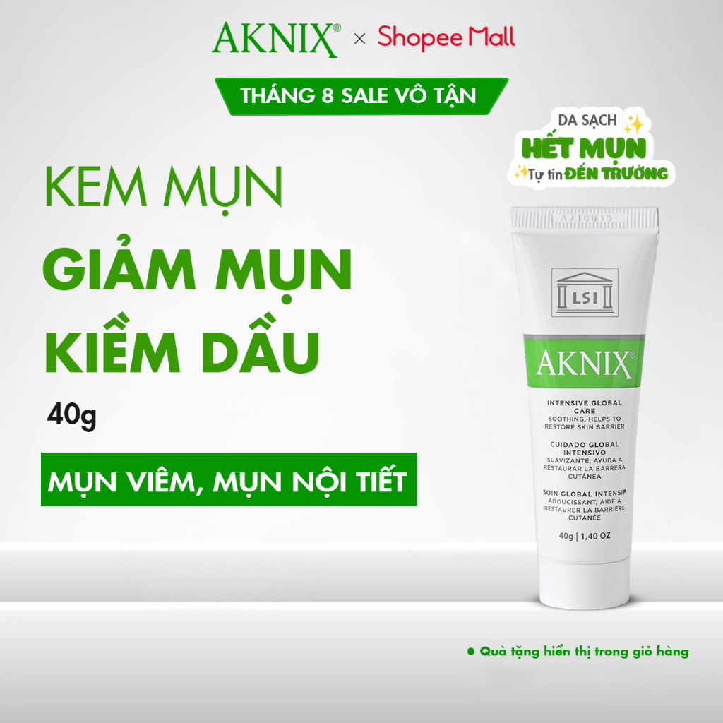 Kem Giảm Mụn Sưng Viêm AKNIX INTENSIVE GLOBAL CARE 40g