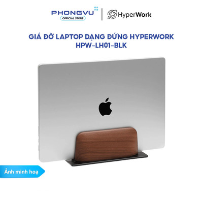 Giá đỡ laptop dạng đứng HyperWork HPW-LH01-BLK - Bảo hành 12 tháng
