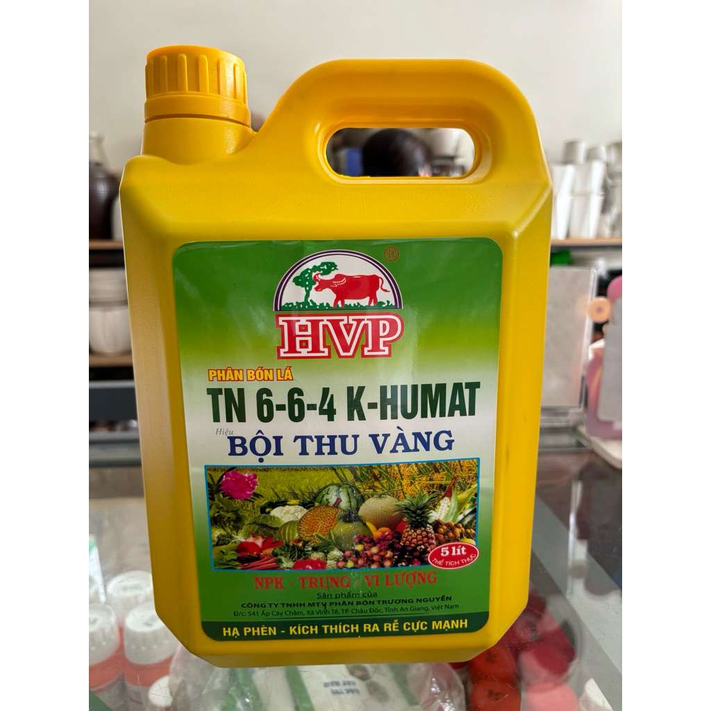 Phân trung vi lượng can 5 lít HVP vàng