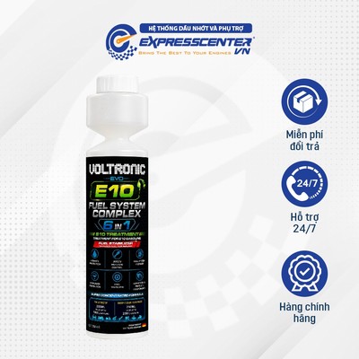 Phụ Gia Nhiên Liệu Voltronic EVO Fuel System Complex [6 IN 1] – E10 Treatment Concentrate 250ml
