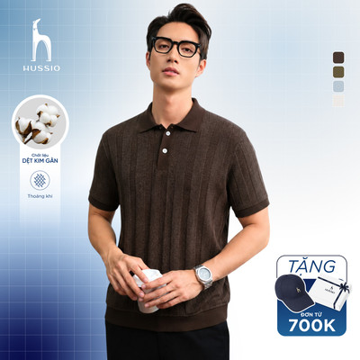 [SALE LẺ SIZE] Áo POLO nam LIPATY chất liệu thun gân cao cấp, bo vạt áo tôn dáng lịch lãm - HUSSIO