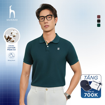 [FLASH SALE ĐỘC QUYỀN] Áo Polo Nam cao cấp REON, vải cotton pique 4.0 mềm mịn, bền bỉ, sang trọng lịch lãm - HUSSIO