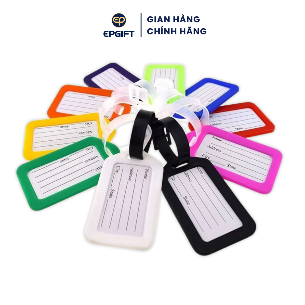 Thẻ Tag Hành Lý Treo Vali Du Lịch Epvina Ghi Thông Tin Cá Nhân Chống Thất Lạc