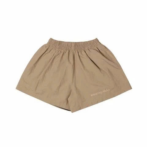 ''WHENEVER'' QUẦN DÙ LOGO BASIC SHORTS/ BEIGE