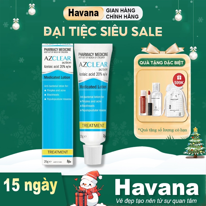 Kem đa năng Azclear Caryophy Action Lotion 20% Azelaic Acid 25gr