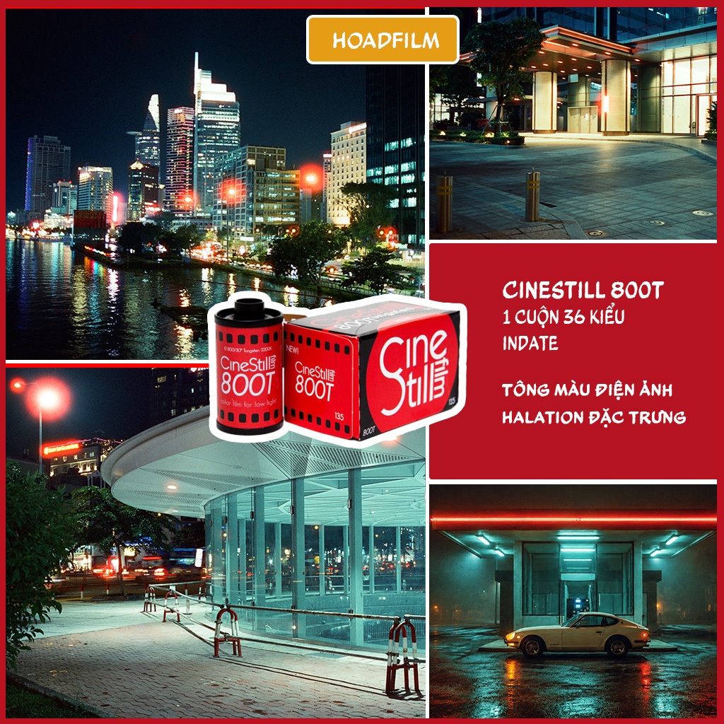 [HOẢ TỐC] CINESTILL 800T - Film 35mm - 1 cuộn Film - 36exp Date xa- FULL BOX