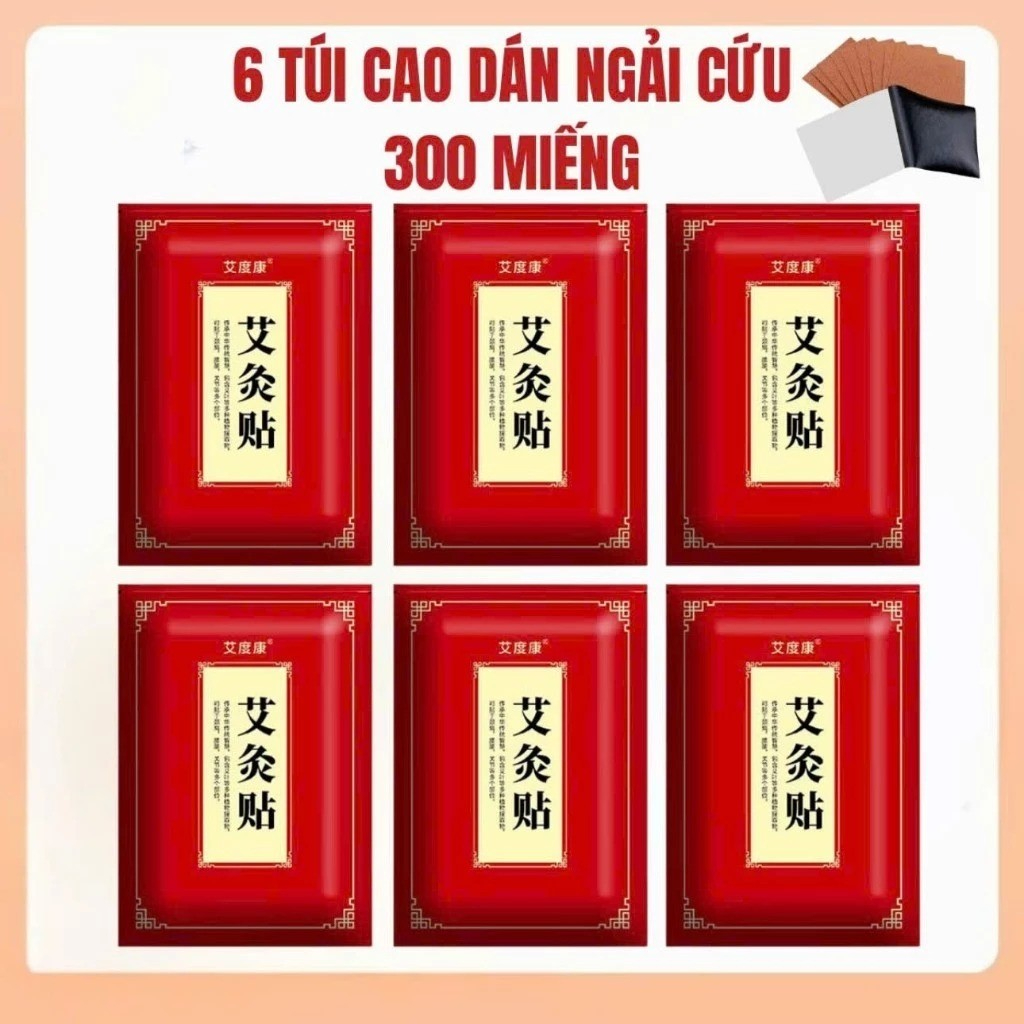 Combo 6 Gói Cao Dán Ngải Cứu, Cao Dán Gừng Giúp Giảm Đau Nhức Mỏi Cơ Thể