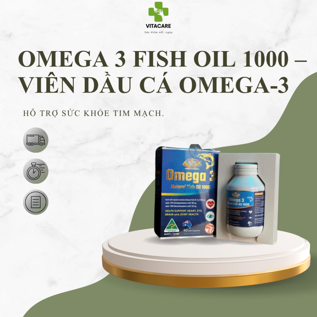 Omega 3 Fish Oil 1000 – viên dầu cá Omega-3