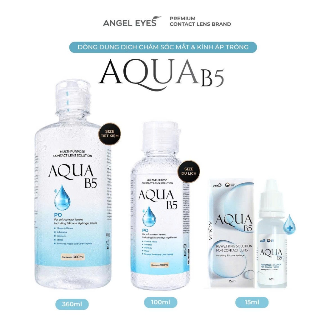 Nước Ngâm Lens Aqua B5 360ml