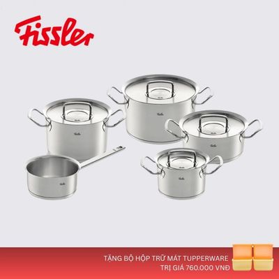 [TRẢ GÓP 0%] Bộ nồi Fissler OPC2 Original Profi Collection cao cấp nắp inox - Sản xuất tại Đức.