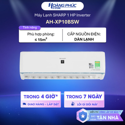 [Phí Lắp đặt 0Đ HCM] Máy Lạnh SHARP 1 HP AH-XP10BSW - Inverter