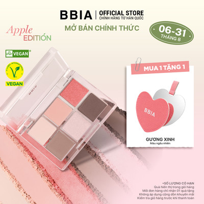 [BÁN CHẠY] Bảng Phấn Mắt 6 ô dễ tán và bám màu tốt BBIA Ready To Wear Eye Palette 5g