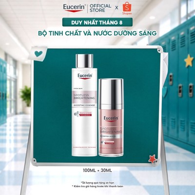 [KOLxEucerin]Bộ Tinh chất giảm thâm nám&dưỡng sáng Eucerin 30ml+Nước dưỡng da sáng&cấp ẩm cho da Boosting Essence 100ml