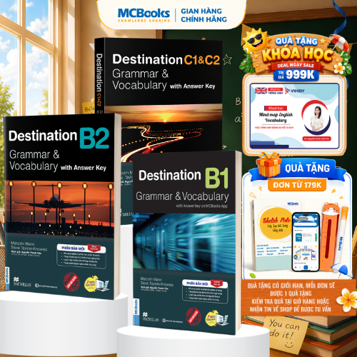Sách - Combo Destination Grammar & Vocabulary B1, B2, C1&C2 - Phiên bản mới (Lẻ/ Combo)