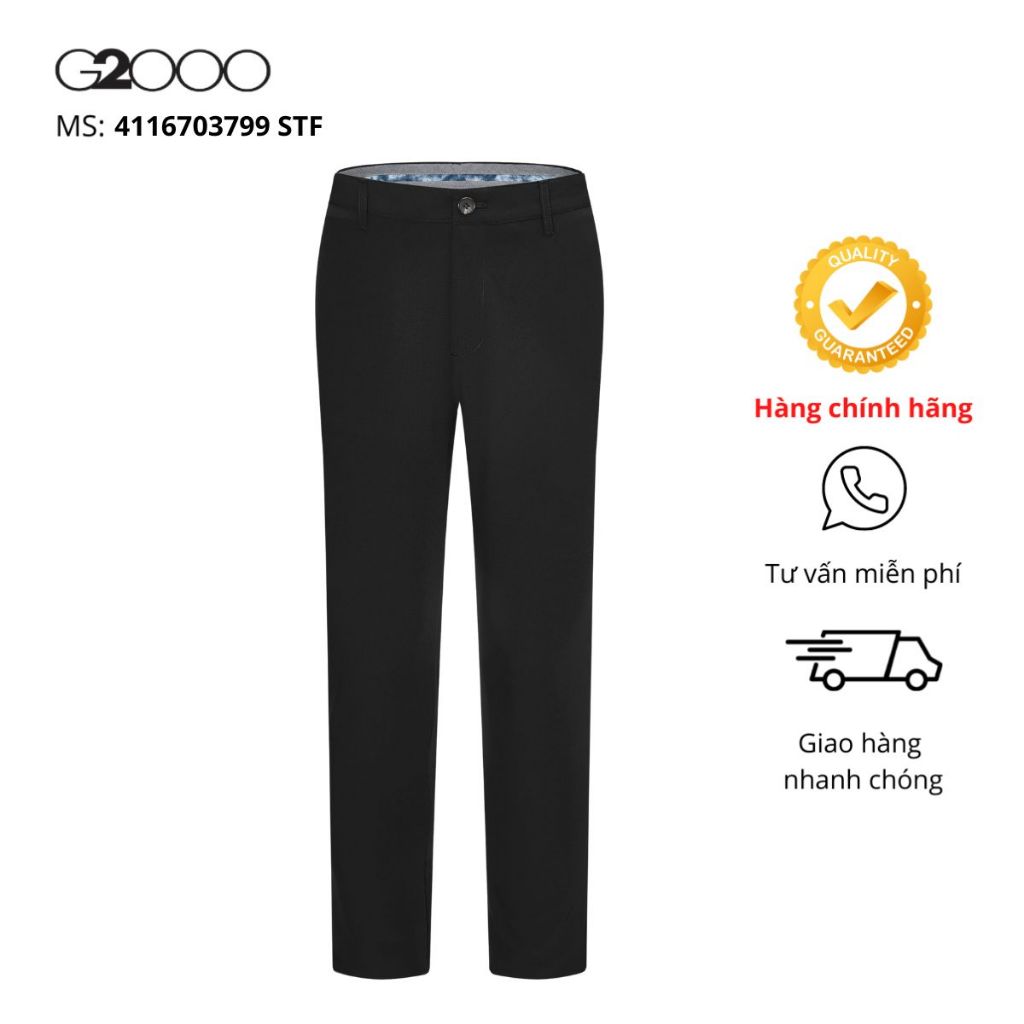 Quần Kaki Nam G2000 (4116703799) Màu Đen