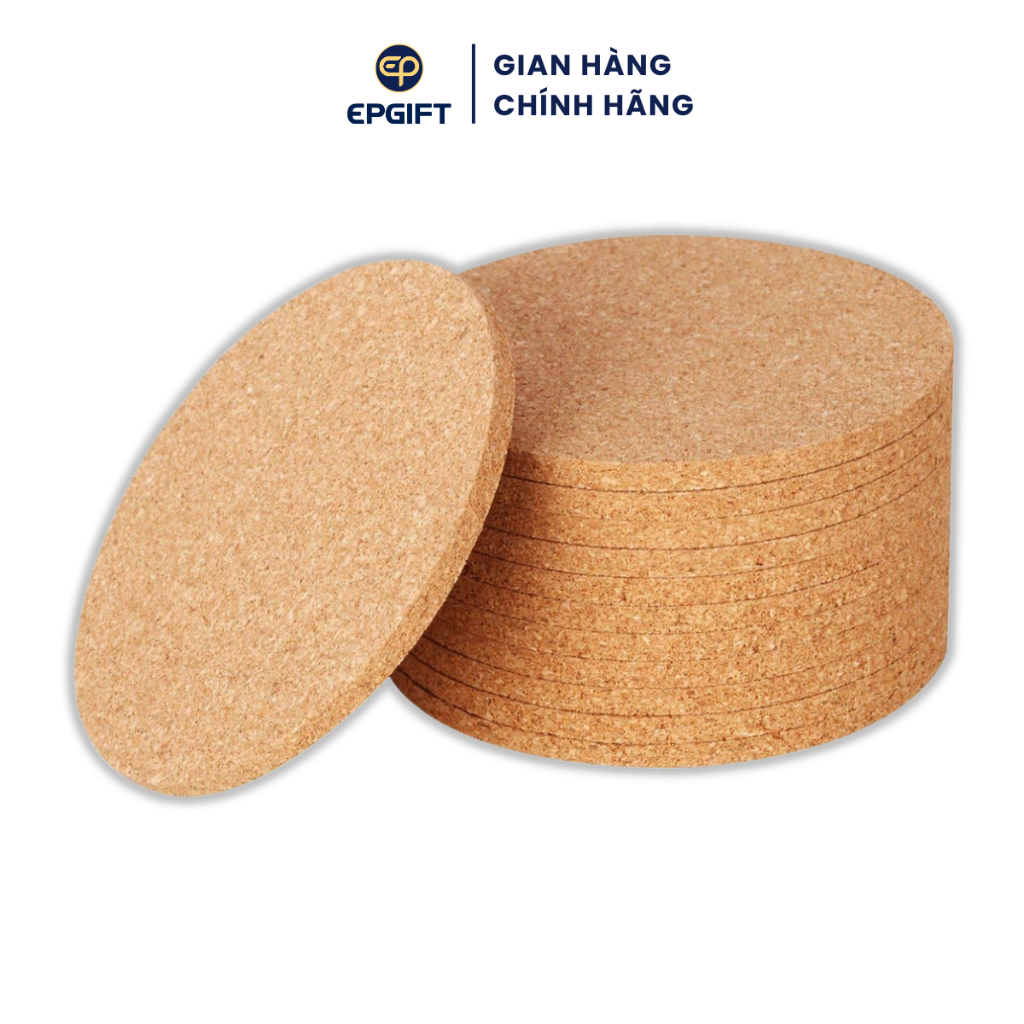 Đế Lót Ly Gỗ Ép Epvina Gift Thấm Nước Và Chống Trầy Kích Thước 10cm LO3-004-M15