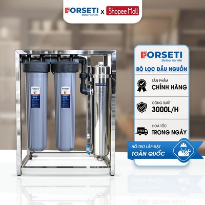 Bộ Lọc Nước Tổng UF 3000L/H Cốc Lọc Béo 20 Inch Lọc Nước Đầu Nguồn Sinh Hoạt Chung Cư