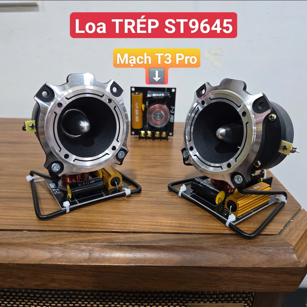 [Giá 1 Đôi] Loa Siêu Trép Titan ST9645 Cao Cấp Lựa Chọn: Loa Rời, Mạch Phân Tần, Công Tắc 3 Chế Độ