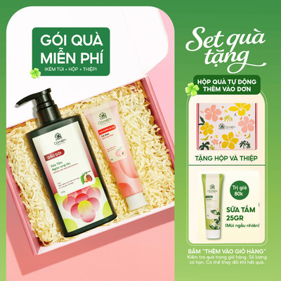 [Set Quà Tặng] - Combo Dầu Gội & Kem Dưỡng Da Tay Cỏ Mềm | Quà tặng người yêu, mẹ, vợ, cô giáo