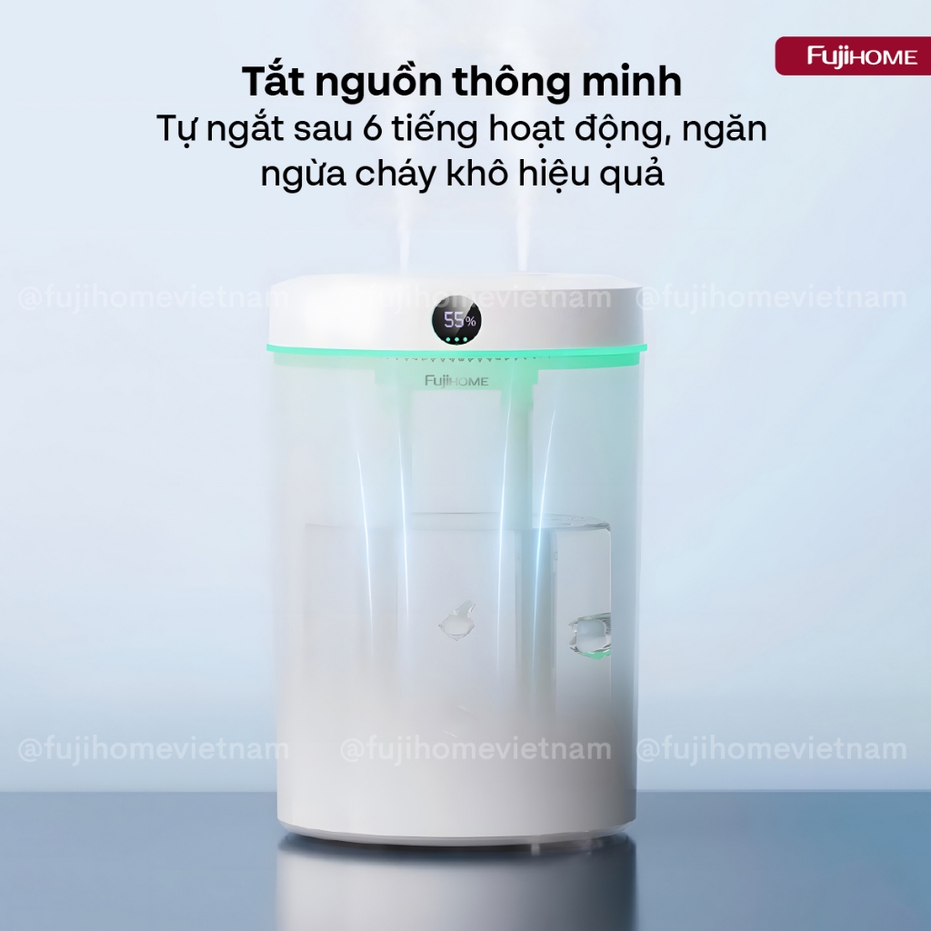 Máy phun sương tạo ẩm, xông tinh dầu Fujihome HM05A và HM05B
