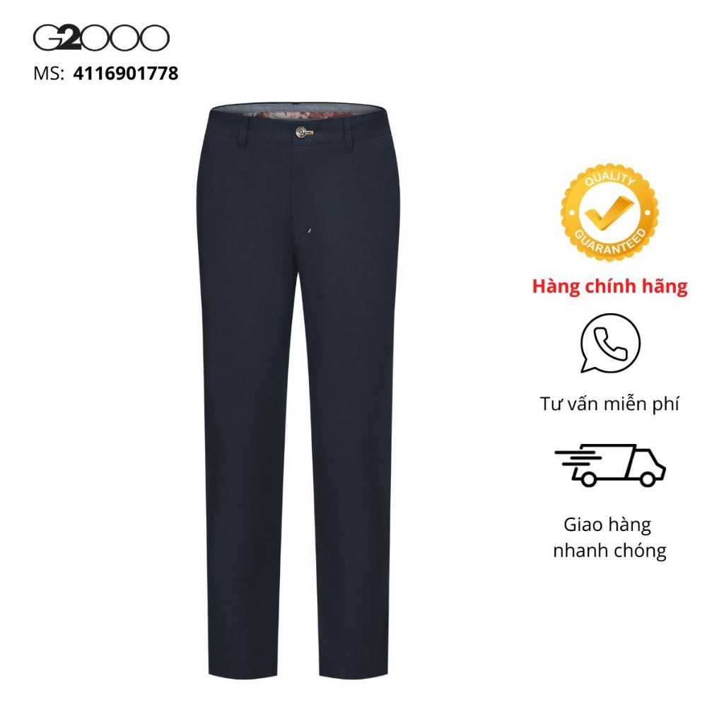 Quần Kaki Nam G2000 (4116901778) Màu Xanh