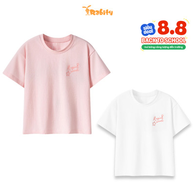 Áo thun ngắn tay bé gái Rabity 500.148
