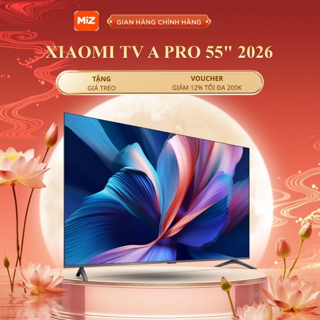 Tivi Xiaomi A Pro 55 Inch 2026 Google TV, Độ Phân Giải 4K - Hàng Chính Hãng - Bảo Hành 2 Năm