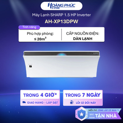 [Phí Lắp đặt 0Đ HCM] Máy Lạnh Sharp Airest Inverter 1.5 HP AH-XP13DPW